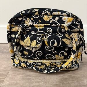 Vera Bradley “Yellow Bird” Shoulder Bag and matching small cosmetic bag